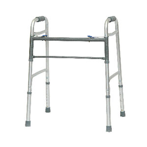 ALUMINUM BARIATRIC WALKER 2 BUTTON W/O W